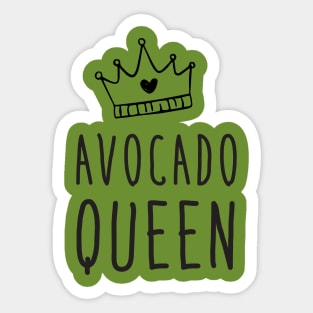 Avocado Queen Sticker